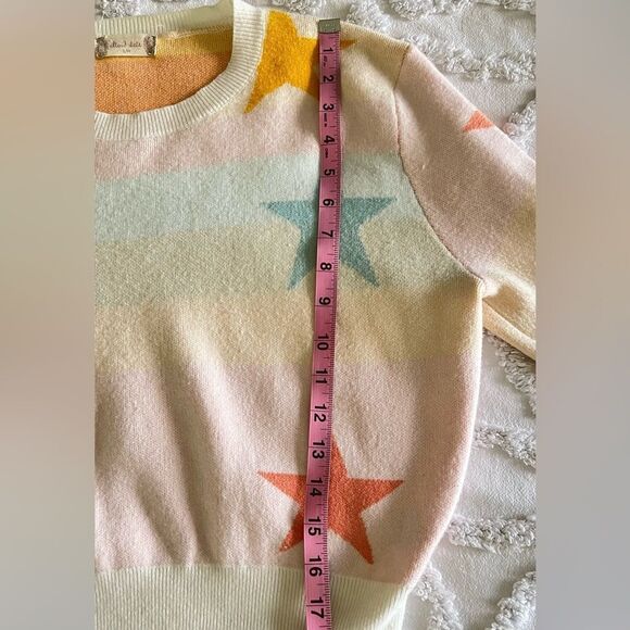 Altar'd State Multicolor Star Sweater Chic Women’s boutique top small designer - Picture 9 of 10